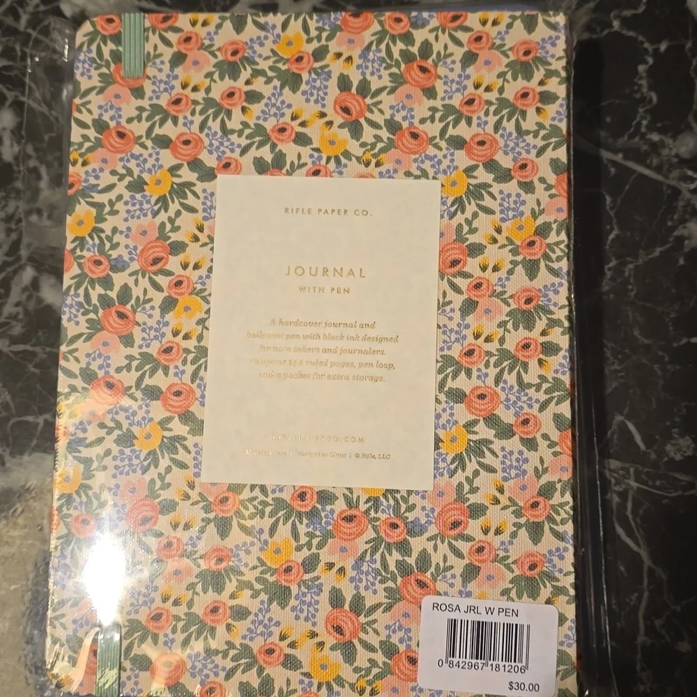❤️BUY 5 GET 3 FREE Rifle Paper Co. Journal with Pen, Retail $30.00US